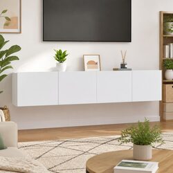 Specifications for White Wall-Mounted TV Cabinets - 80x30x30 cm