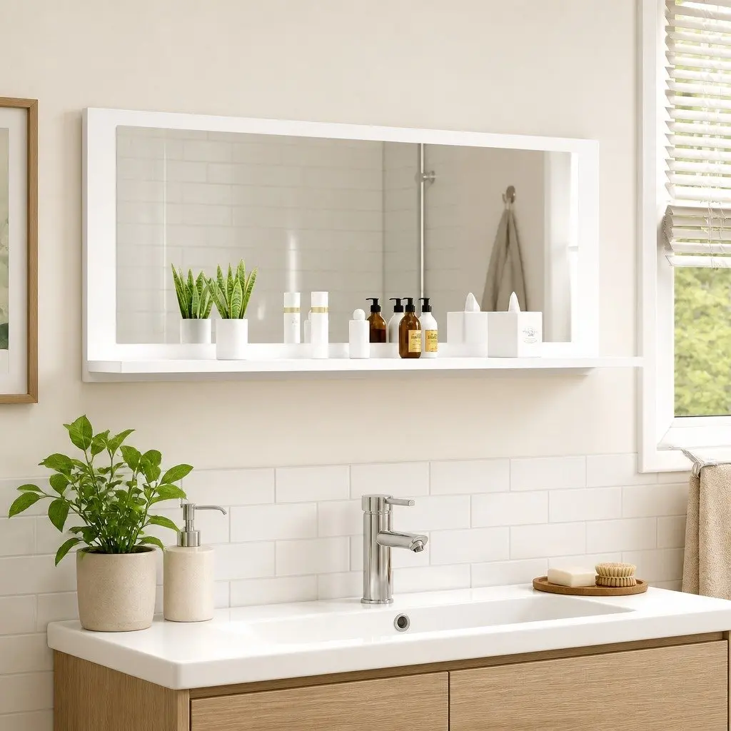 Wall-Mounted Bathroom Mirror Unit