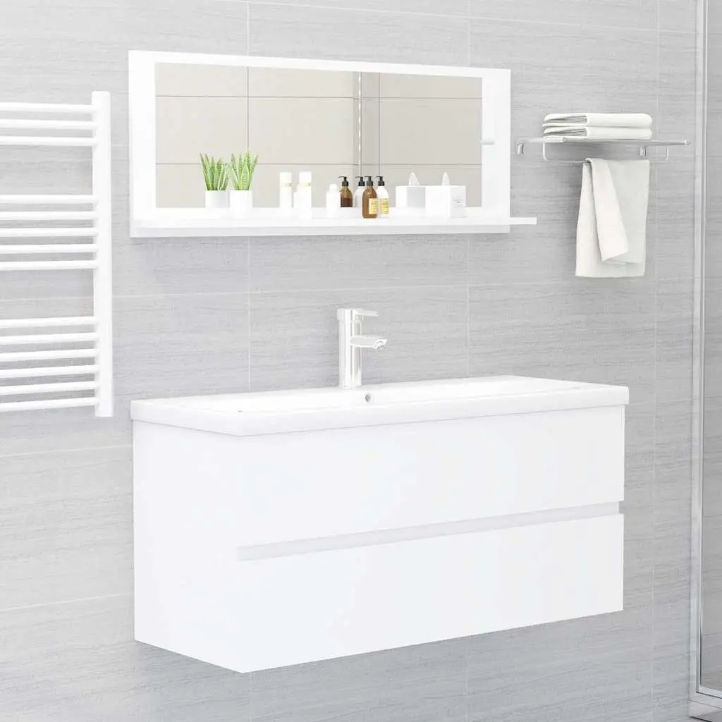 Wall-Mounted Bathroom Mirror Unit