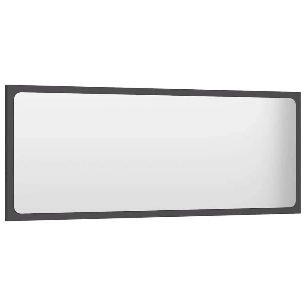 Bathroom Vanity Mirror Storage Cabinet 100cm Grey