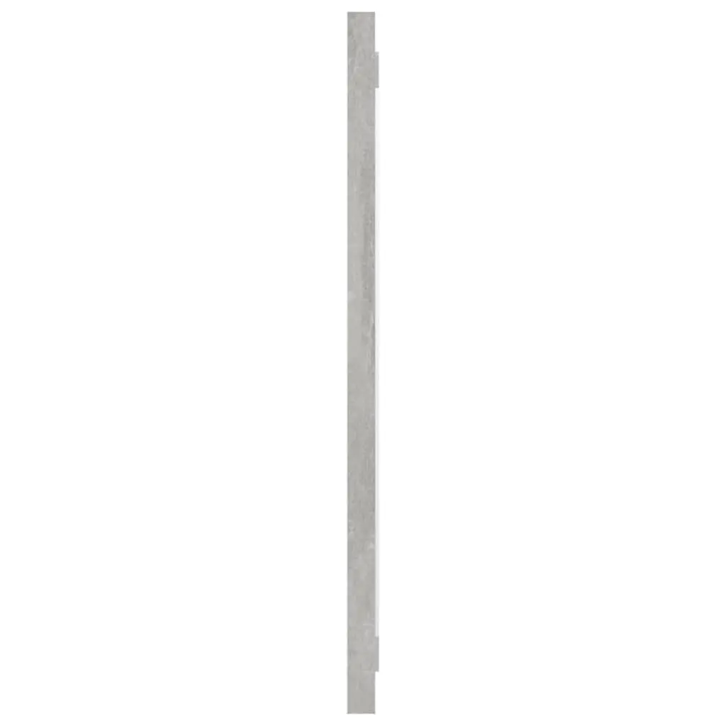 Bathroom Mirror Wall Mount Storage Grey Engineered Wood 100 x 1.5 x 37 cm