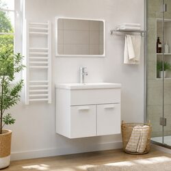Specifications of 2-Piece White Engineered Wood Bathroom Set