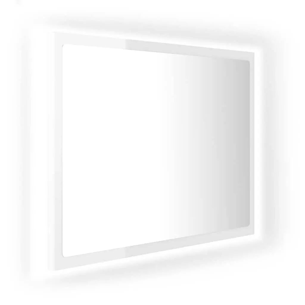 LED Bathroom Mirror Wall Mount 60x8.5x37cm RGB Light Acrylic
