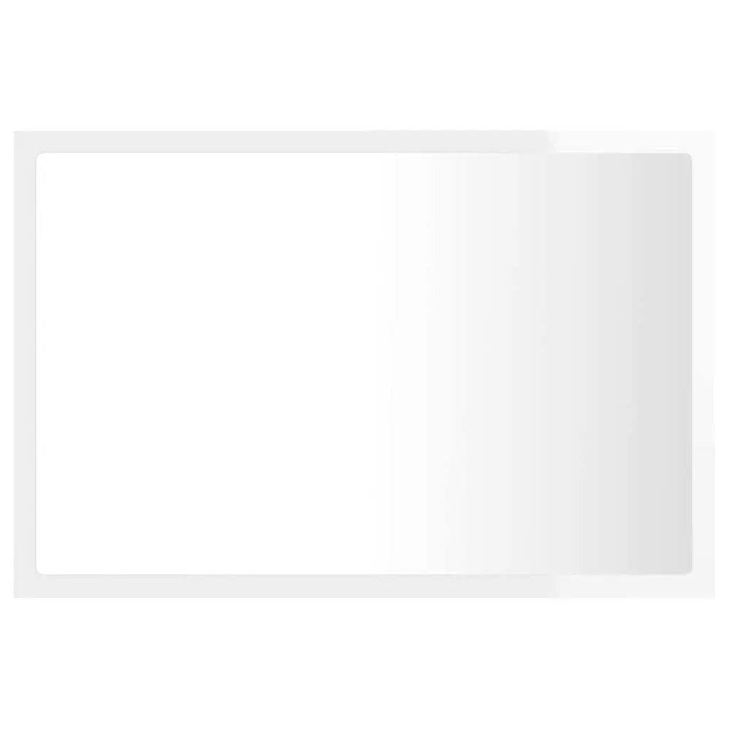 LED Bathroom Mirror Wall Mount 60x8.5x37cm RGB Light Acrylic