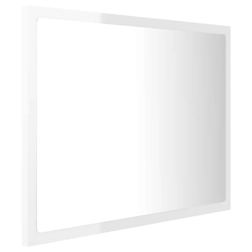 LED Bathroom Mirror Wall Mount 60x8.5x37cm RGB Light Acrylic
