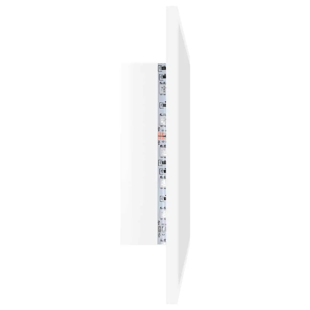 LED Bathroom Mirror Wall Mount 60x8.5x37cm RGB Light Acrylic