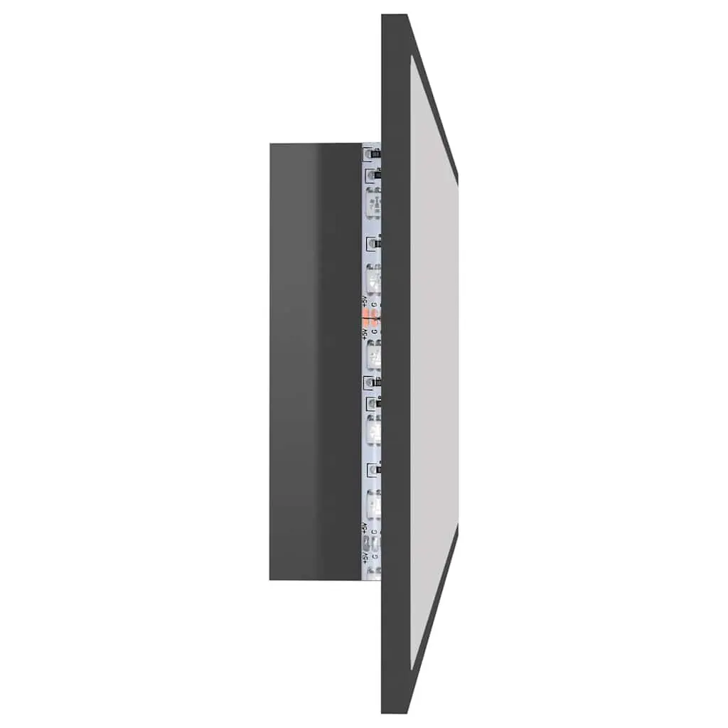 LED Bathroom Mirror Grey 100x8.5x37 cm