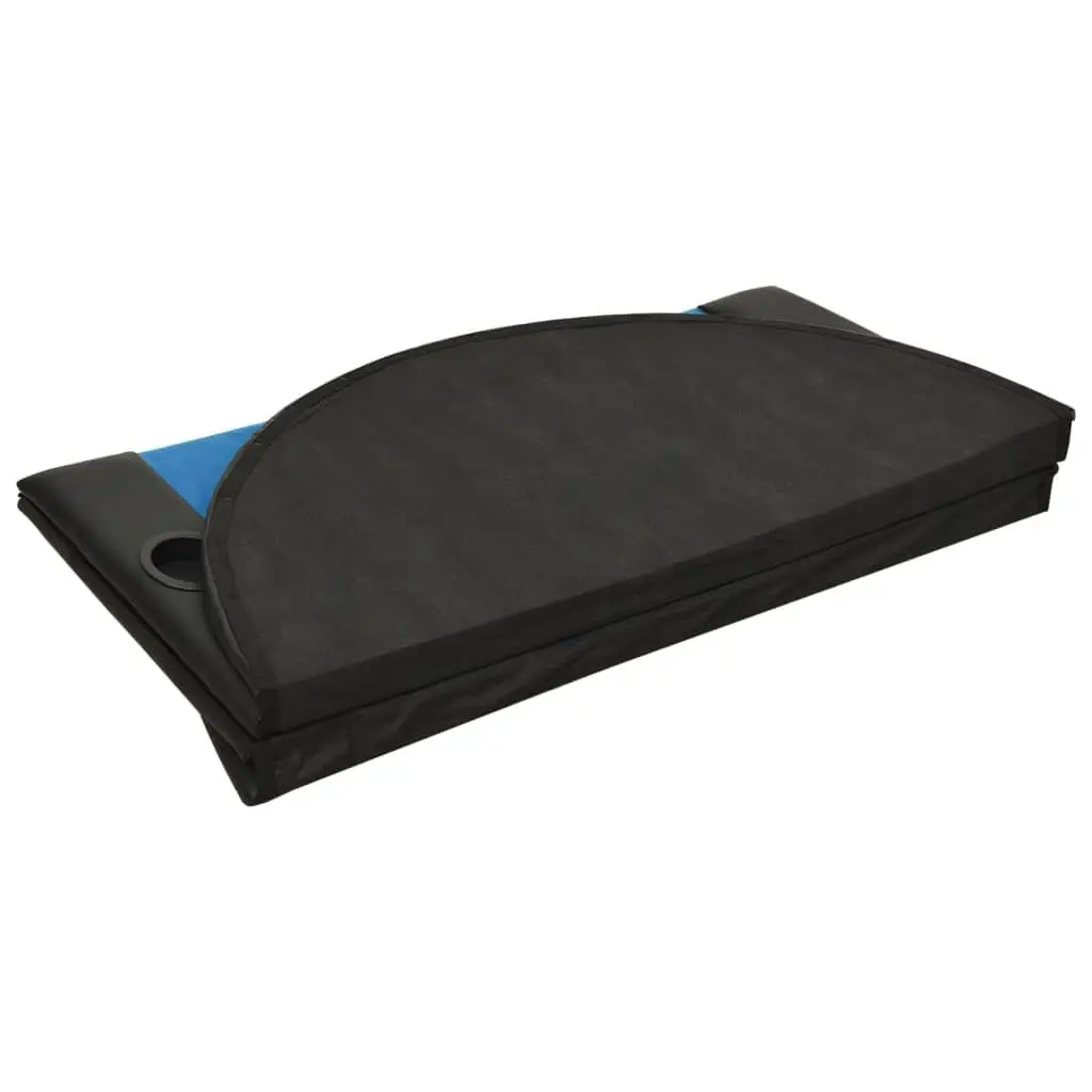 Poker Tabletop for Gaming 10 Player Folding Size Blue Casino-Grade Felt