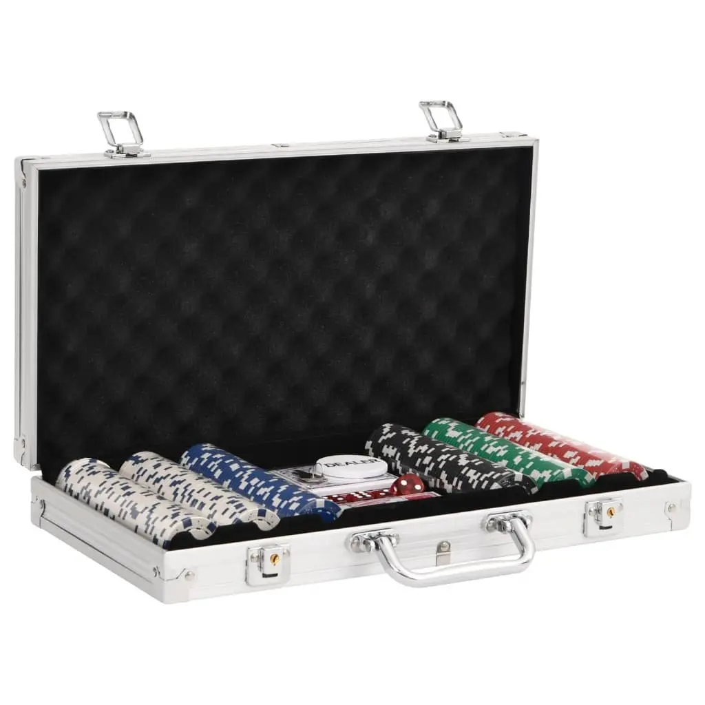 Poker Chip Set for Casino Game 300 Pieces Classic Colours 11.5g