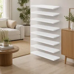 8 Piece White Shelf Boards – Specifications and Features