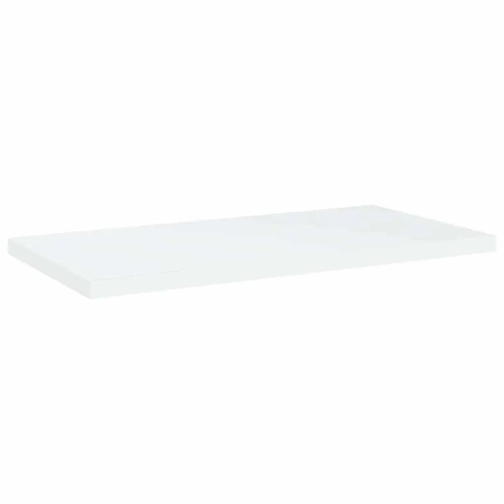 Bookshelf Boards 8 Pieces White Storage Shelves Floating Wall Mounted Display