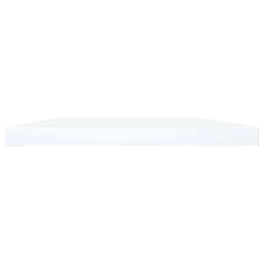 Bookshelf Boards 8 Pieces White Storage Shelves Floating Wall Mounted Display