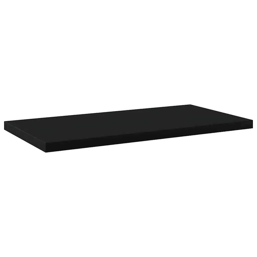 Floating Shelf Boards 4 Pieces Black Storage Shelving Panel for Home Office
