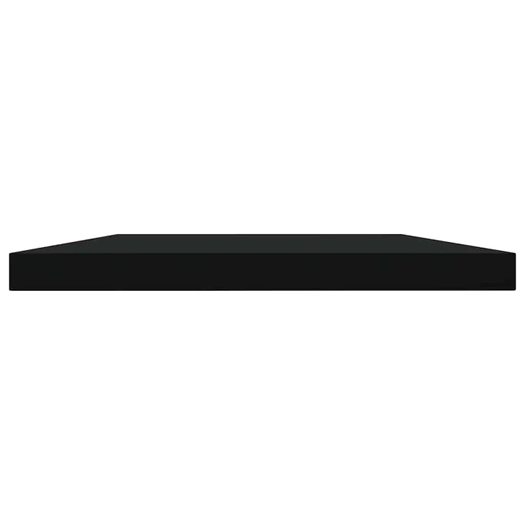 Floating Shelf Boards 4 Pieces Black Storage Shelving Panel for Home Office