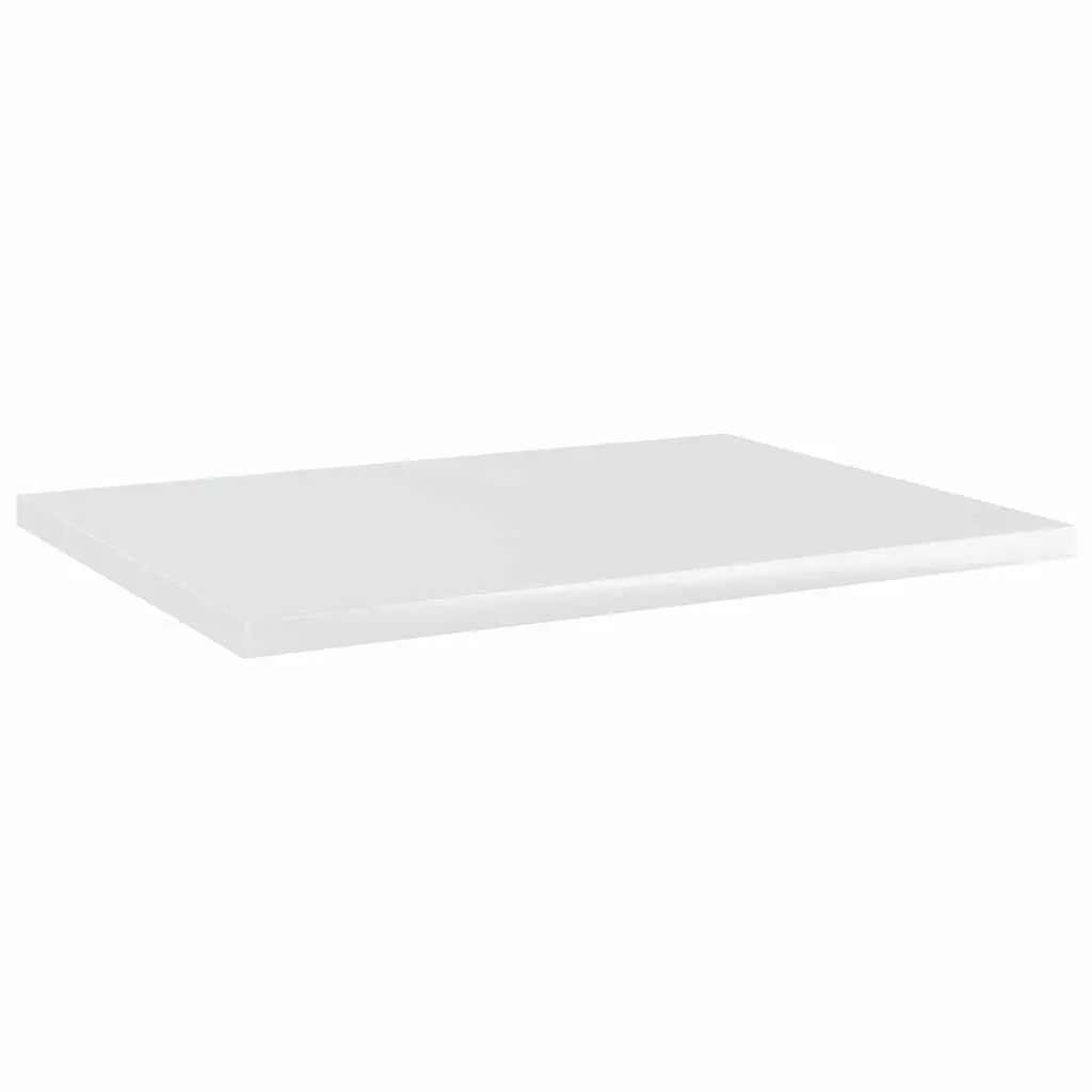Bookshelf Boards for Home 40x30x1.5 cm High Gloss White Engineered Wood 4 Piece