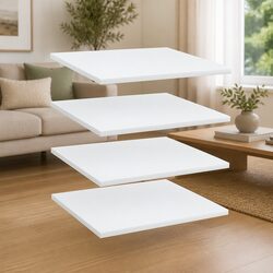 Specifications for White Floating Shelf Boards, Pack of 4