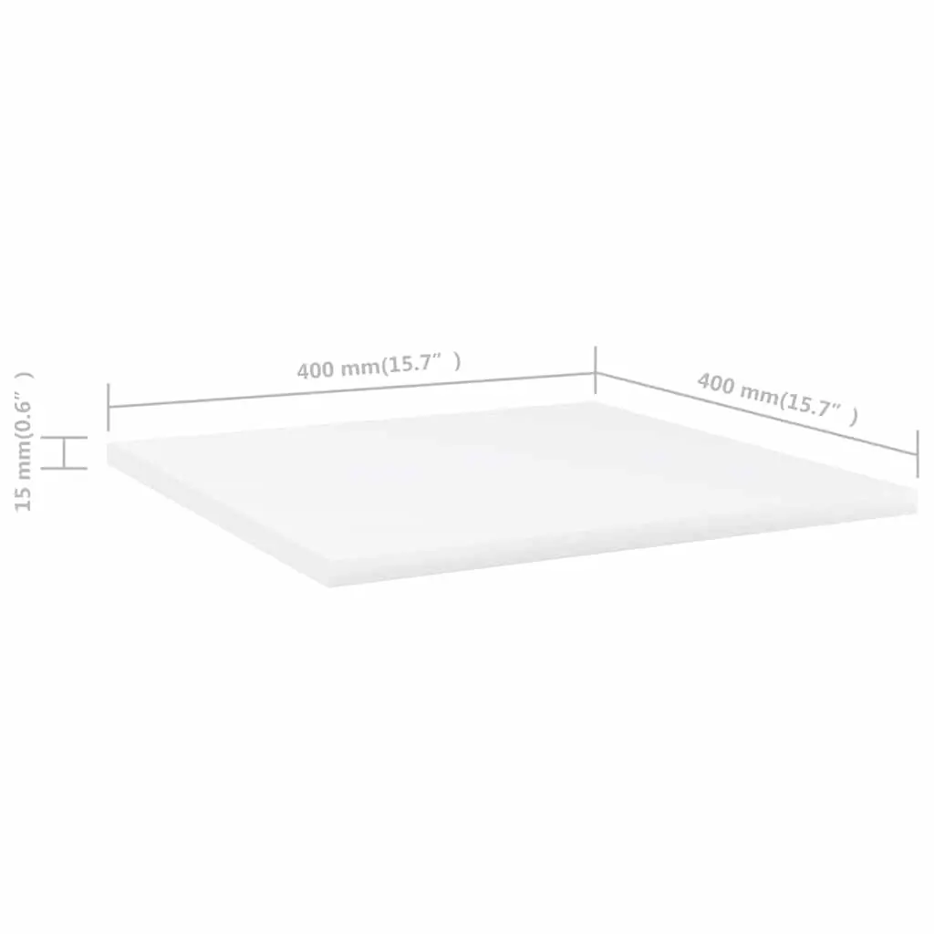 Floating Shelf Boards 4 Pack White Wall Mounted Storage Shelving Solution