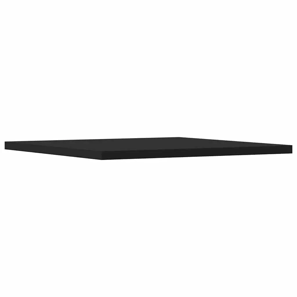 Bookshelf Boards 4 Pieces Black Floating Shelves Storage Solution Engineered