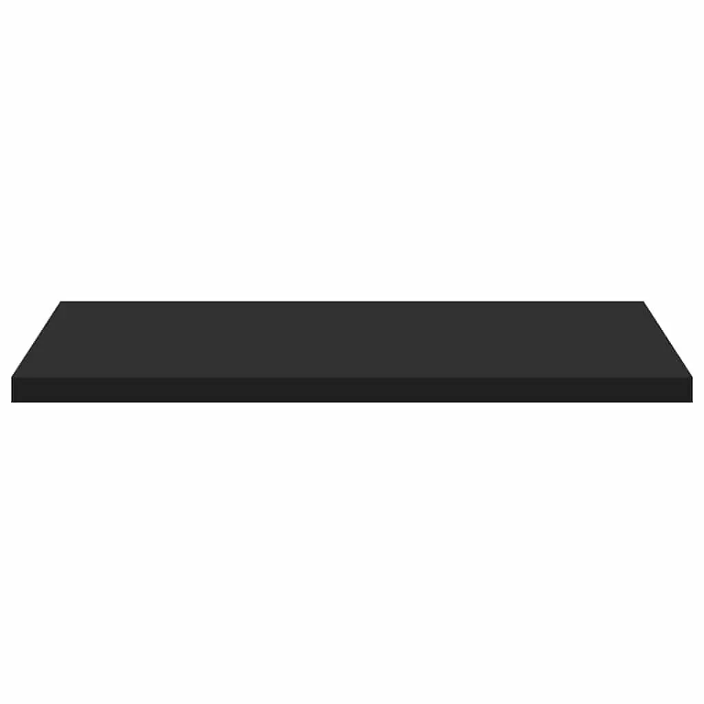 Bookshelf Boards 4 Pieces Black Floating Shelves Storage Solution Engineered
