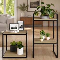 Floating Shelf Boards - 4 Pack, 40x40x1.5 cm in Brown