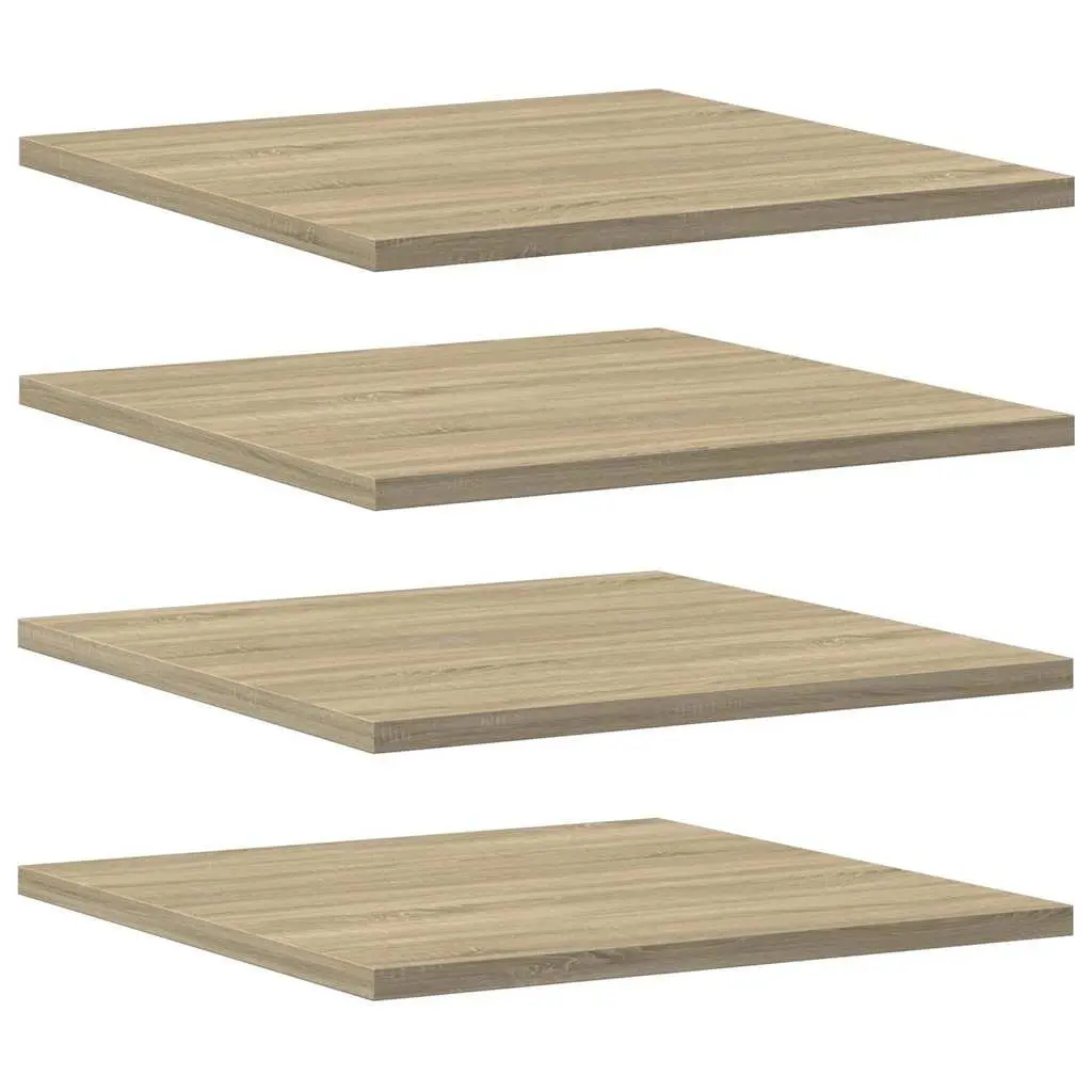 Floating Shelf Boards for Wall Mount Storage 40x40x1.5 cm Brown 4 Piece
