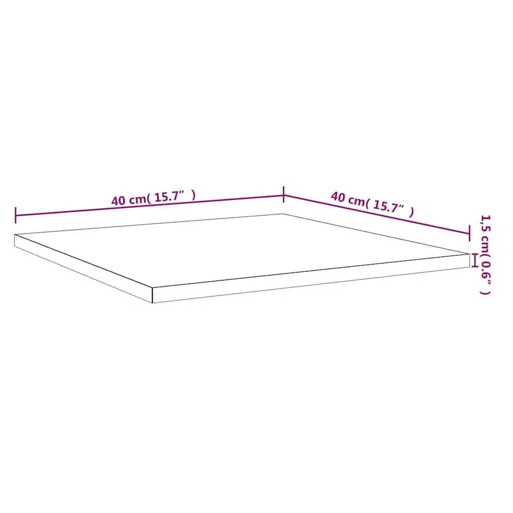 Floating Shelf Boards for Wall Mount Storage 40x40x1.5 cm Brown 4 Piece