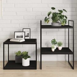 Engineered Wood Black Floating Shelf Boards - 40x50 cm