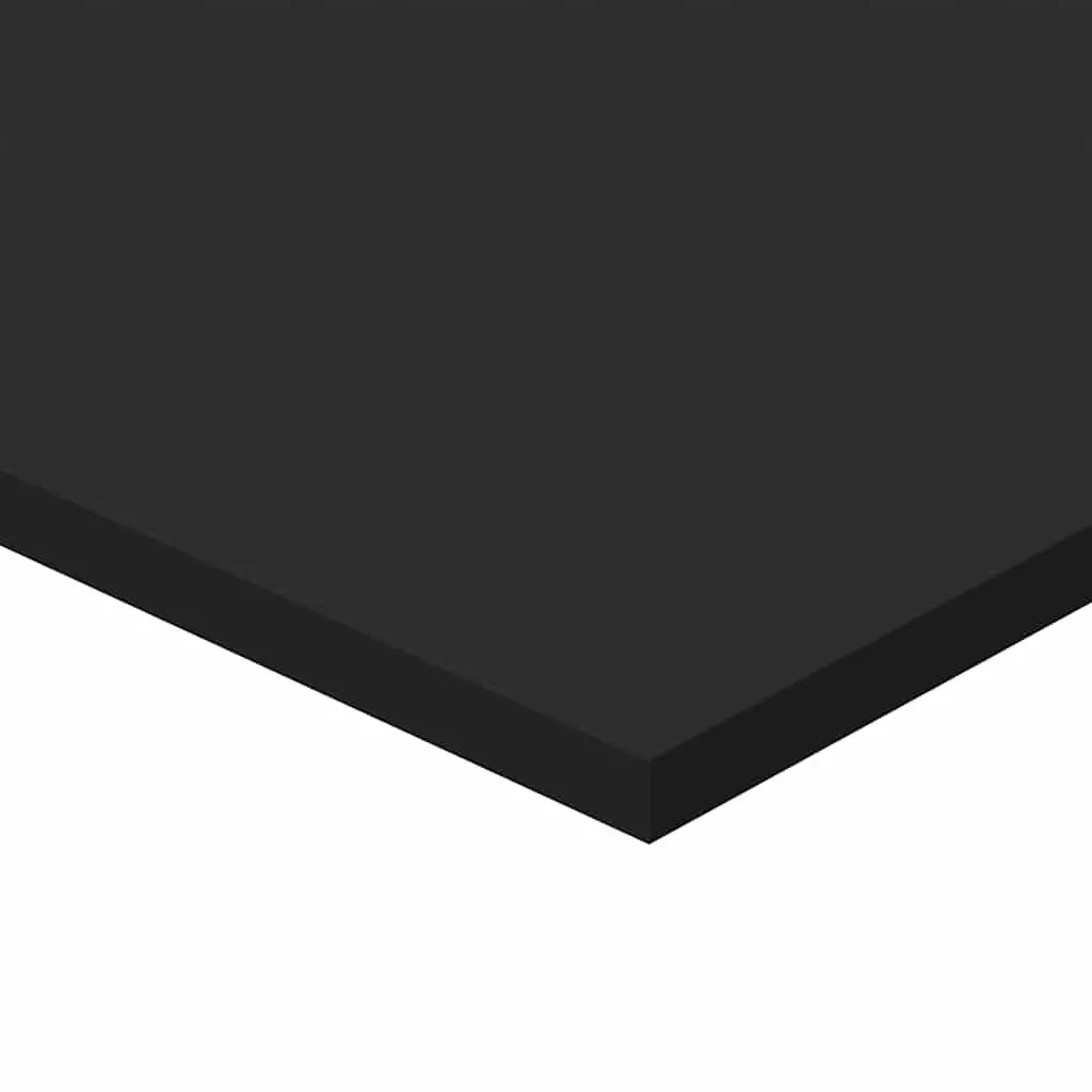 Black Floating Shelf Boards Engineered Wood Storage 40x50x1.5 cm 4 Pieces