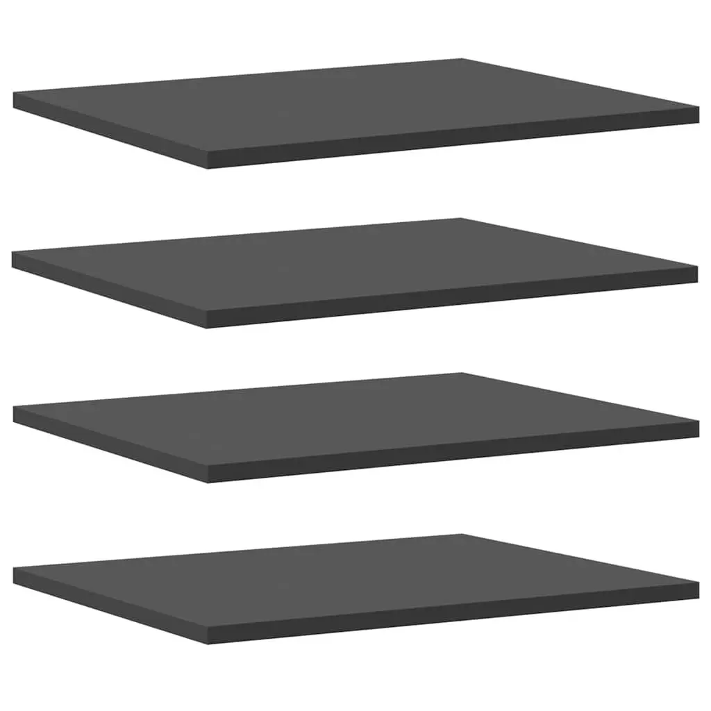 4 Grey Floating Bookshelf Boards