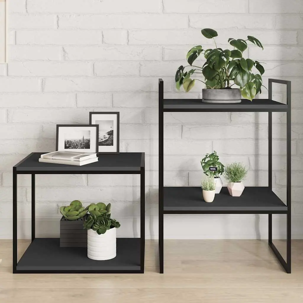 4 Grey Floating Bookshelf Boards