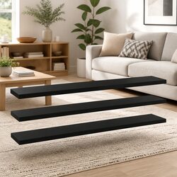 Bookshelf Boards - 60x10x1.5 cm, Engineered Wood, 4 Pack