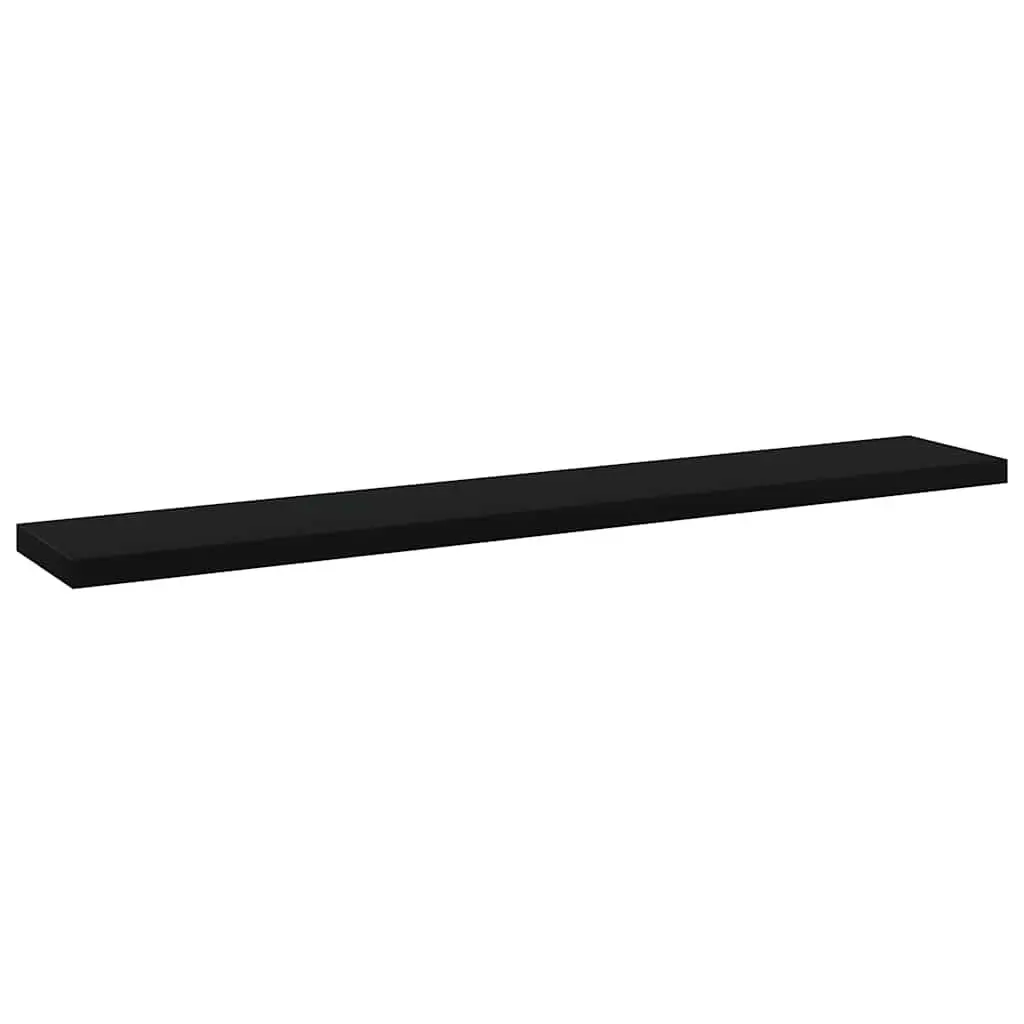 Bookshelf Boards 4 pcs Black 60x10x1.5 cm Engineered Wood Shelving Panels