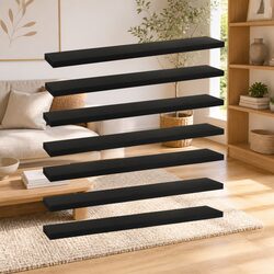 Specifications of Black Engineered Wood Bookshelf Boards