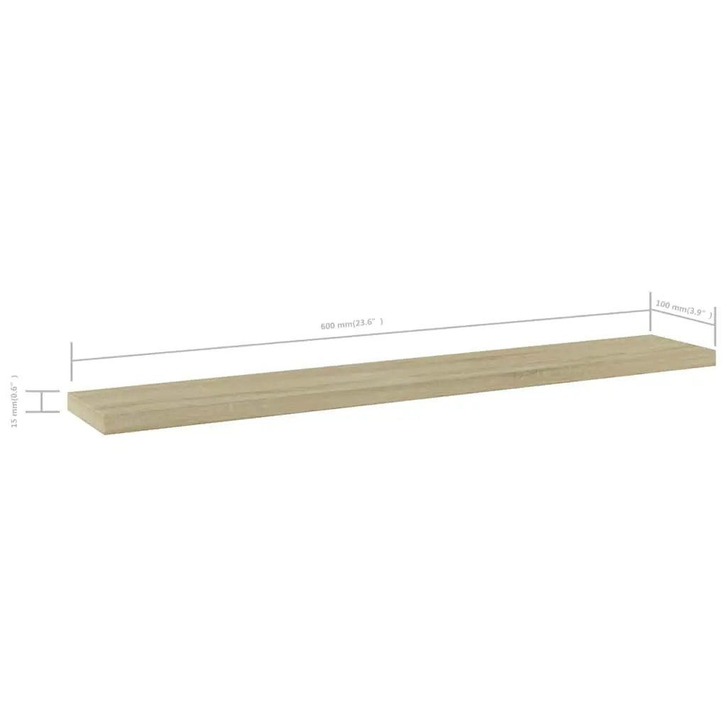 Bookshelf Boards for Storage 60x10x1.5 cm Brown 4 Piece