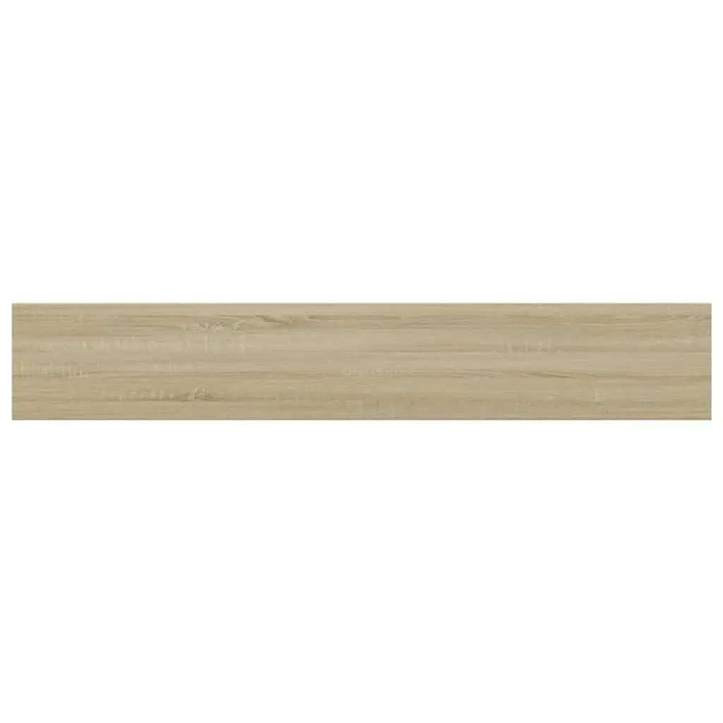 Bookshelf Boards 8 pcs Brown Engineered Wood Shelving Panel Storage Solution