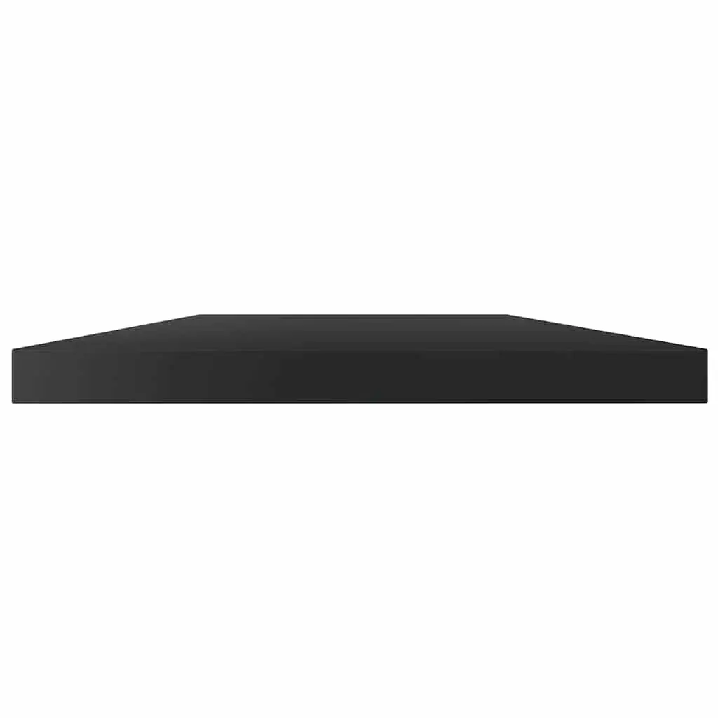 Bookshelf Boards for Storage 60x10x1.5 cm High Gloss Black Engineered Wood 4 Piece