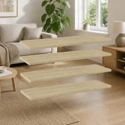 Bookshelf Panels in Sonoma Oak - 4 pcs, 60x20x1.5 cm