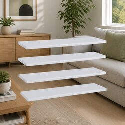 Bookshelf Boards - 60x20x1.5 cm, Engineered Wood, 4 Pcs