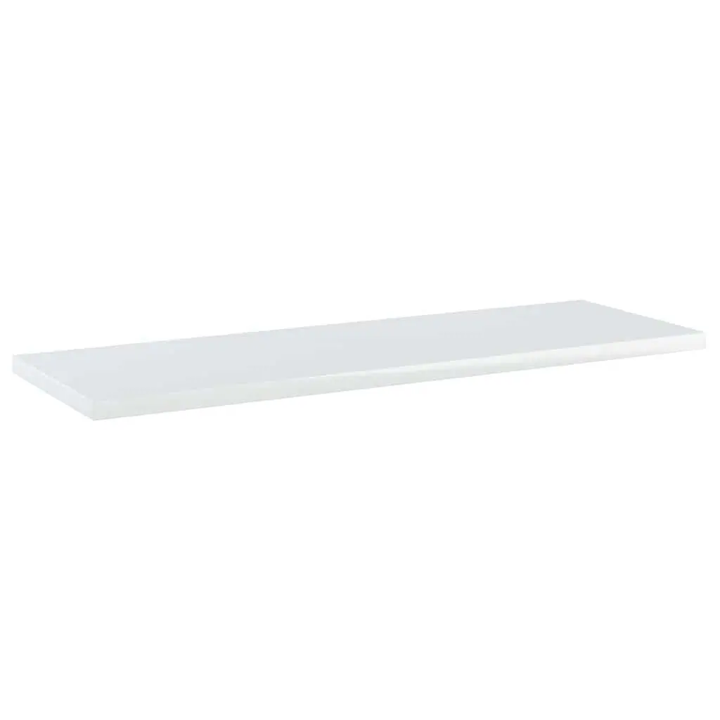 Engineered Wood Bookshelf Boards 60x20x1.5 cm White Storage Shelves Set of 4