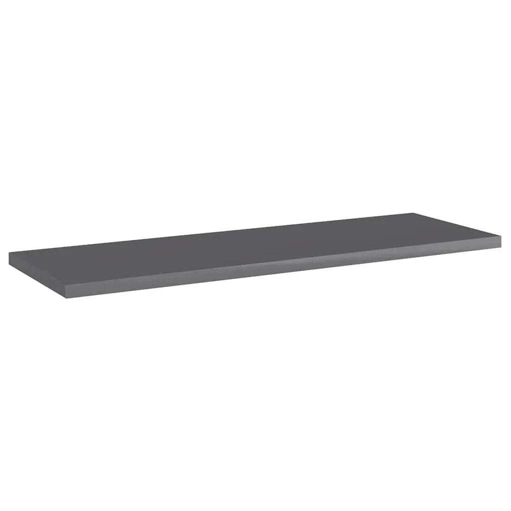Bookshelf Boards 4 pcs Grey 60x20x1.5 cm Engineered Wood Wall Shelves Storage