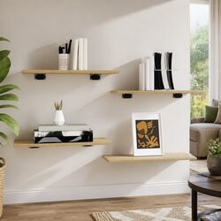 Specifications of 4 Sonoma Oak Bookshelf Boards - 60x30 cm