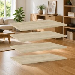 Floating Shelf Boards Specifications: 4 Pack Sonoma Oak