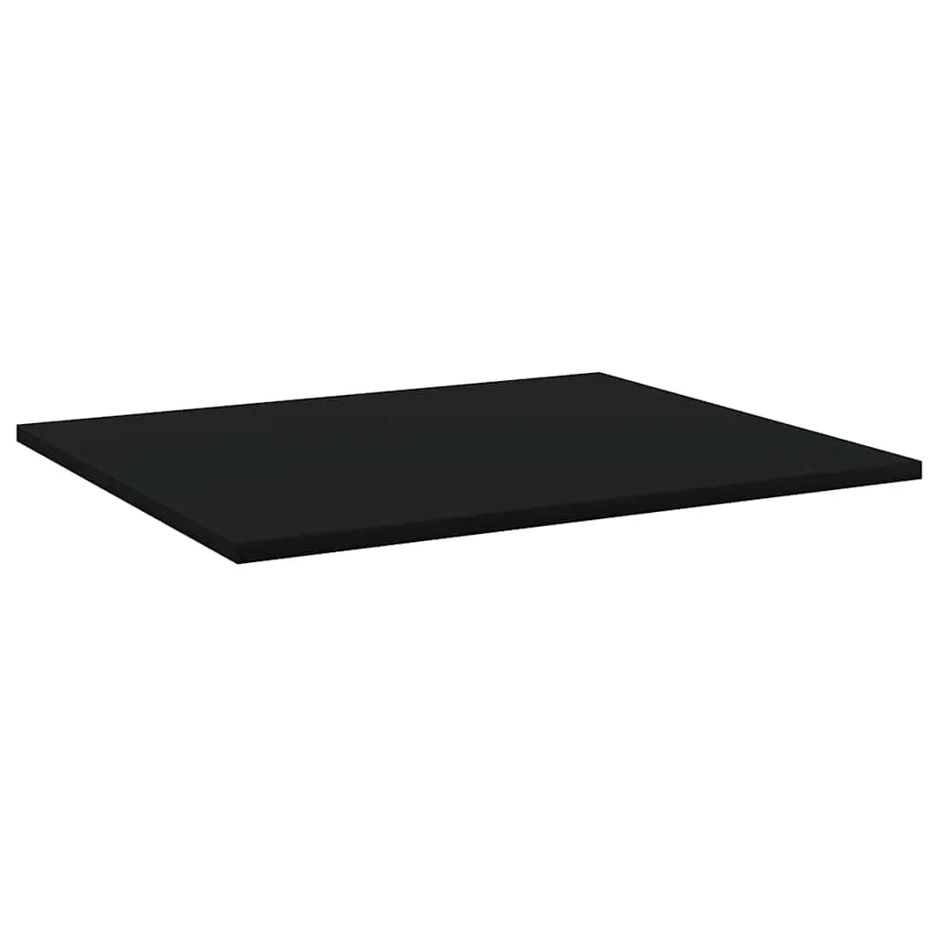 Floating Bookshelf Boards 4 Pack Black Wall Storage Shelves Display Organiser
