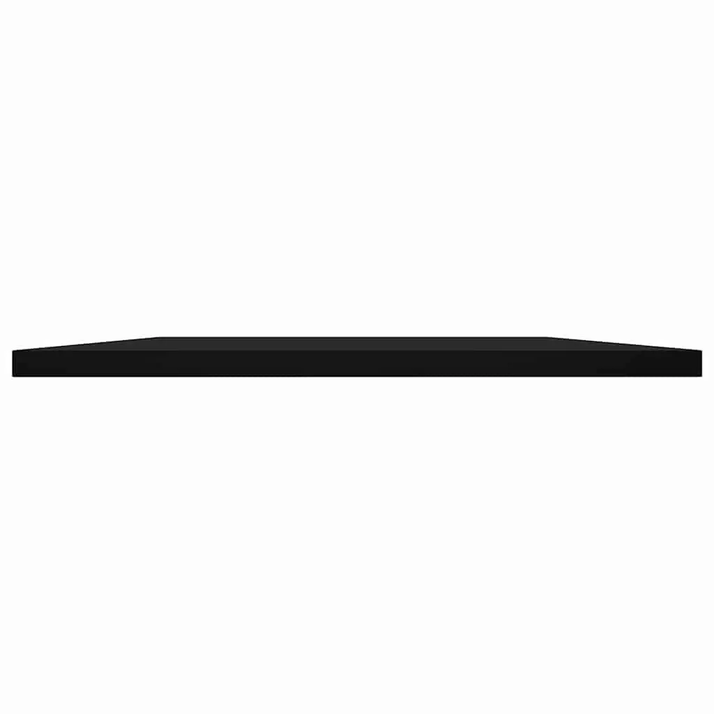 Floating Bookshelf Boards 4 Pack Black Wall Storage Shelves Display Organiser