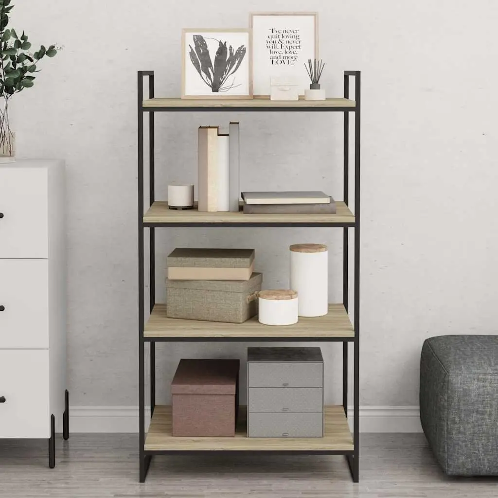 Bookshelf Boards 8 Pieces Sonoma Oak 60x50x1.5 cm Floating Shelves Storage