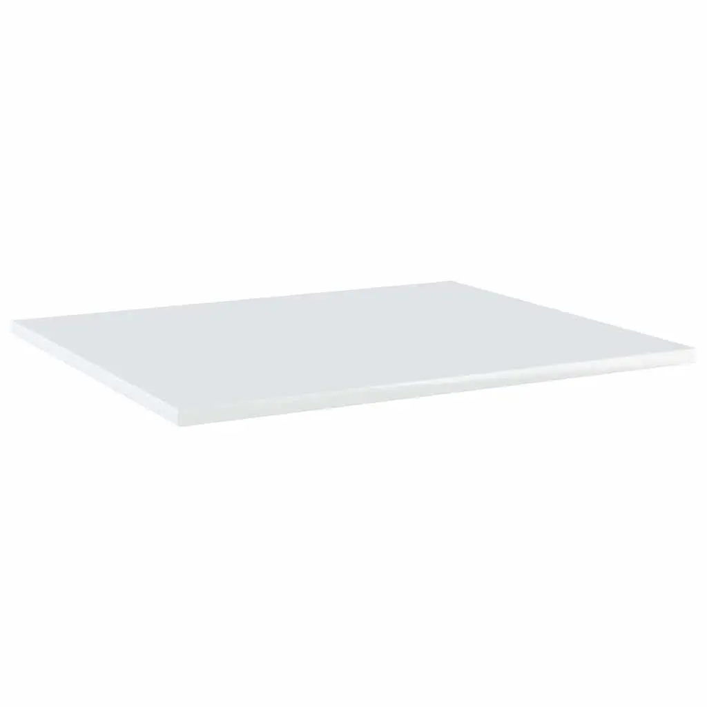 Floating Shelf Boards Set 4 Piece Wall Mounted Storage Display Shelving for Home Office Living Room Bedroom White 60 x 50 x 1.5 cm