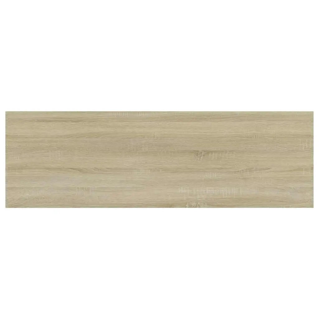 Floating Bookshelf Boards 4 pcs Brown Engineered Wood Wall Shelves Storage