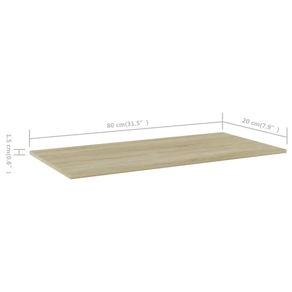 Floating Bookshelf Boards 4 pcs Brown Engineered Wood Wall Shelves Storage