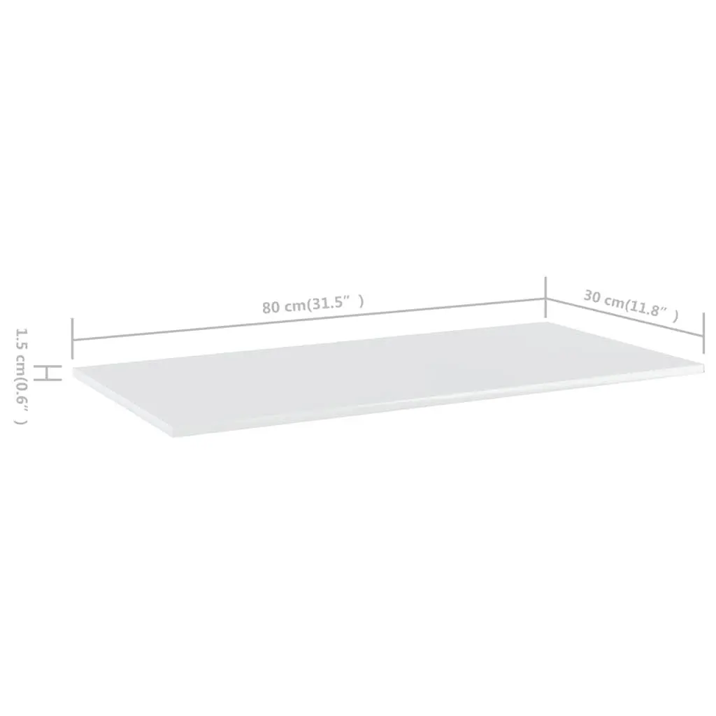 Floating Shelf Boards 4 Pack White Wall Mounted Storage Display Shelving Unit