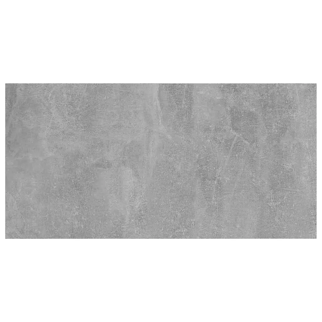 Floating Bookshelf Boards Grey Engineered Wood Storage Shelves Set of 4 Pieces